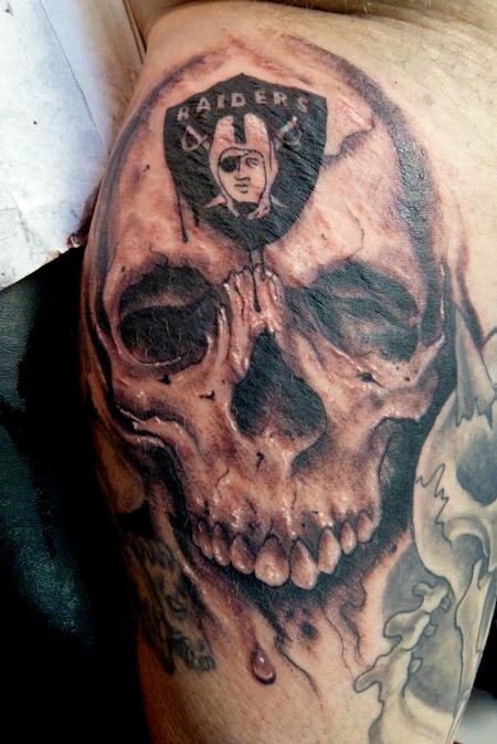 Tattoos - Raiders Skull - 68937